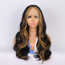 Load image into Gallery viewer, ✨2PCS 50% OFF✨ 22inch P14346 ombre brown color lace front synthetic wig