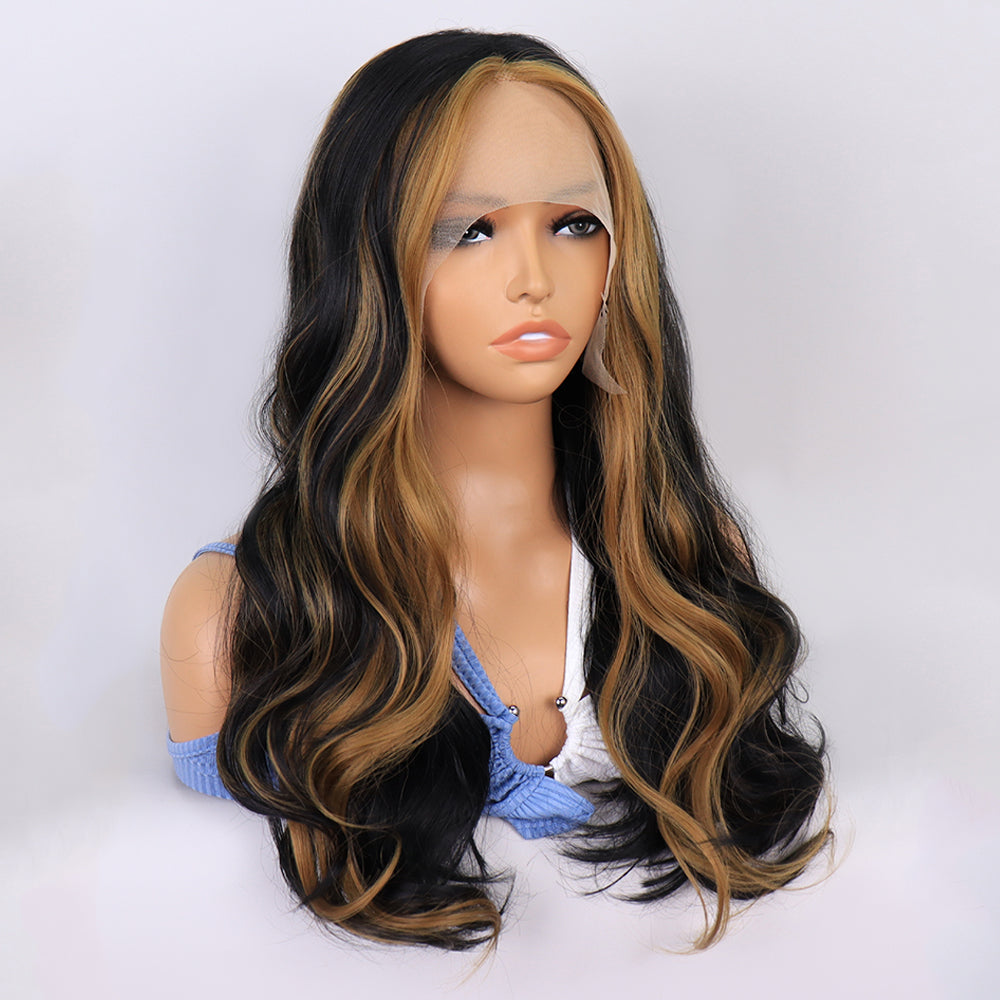 ✨2PCS 50% OFF✨ 22inch P14346 ombre brown color lace front synthetic wig