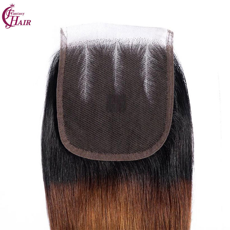 FH 3 Bundles with Closure 10A  Virgin Human Hair Weft Bundles with 4x4 Closure