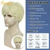 QUEENTAS K-en Wig for Men Short Hair Wigs Synthetic Mens Wigs Pixie Cut Wigs Blonde Wig for Cosplay Wigs