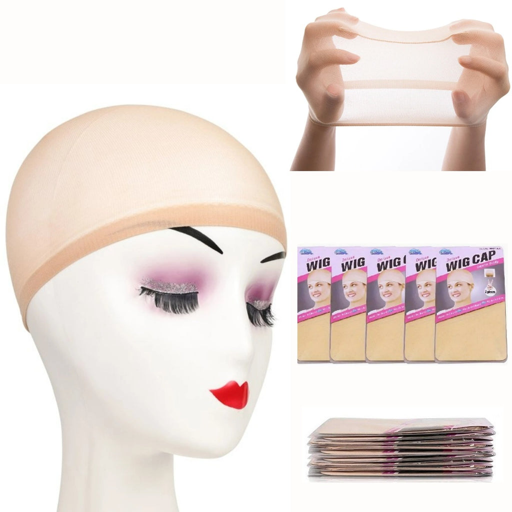 Creamily 10 Pack Wig Caps Elastic Stocking Wig Cap for Wigs Hair Nets