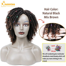 Load image into Gallery viewer, yms✨2PCS 50% OFF✨P13574 Dreadlock Wigs for Black Women and Men Short Curly Big Afro Braided Wigs Faux Locs Twist Braiding Synthetic Wigs