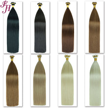 Load image into Gallery viewer, FH natural black hand-tied weft straight human hair extensions