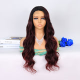 no24 ✨2PCS 50% OFF✨ FH P14367 long side part body wave synthetic wig