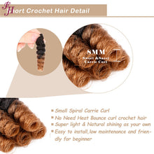 Load image into Gallery viewer, FH ombre South africa hair 10 inches custom synthetic crochet hair