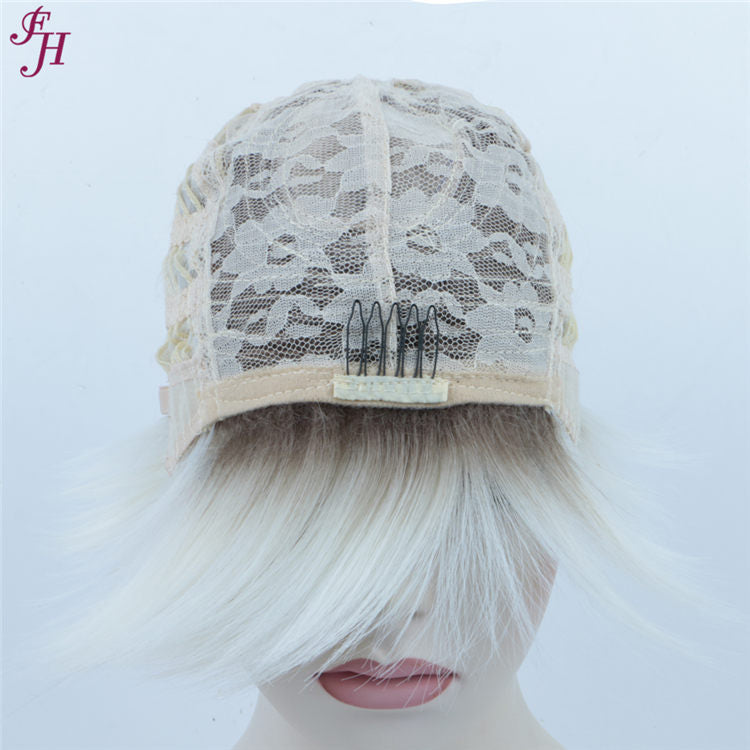 FH high quality wig fashion color short synthetic hair wig