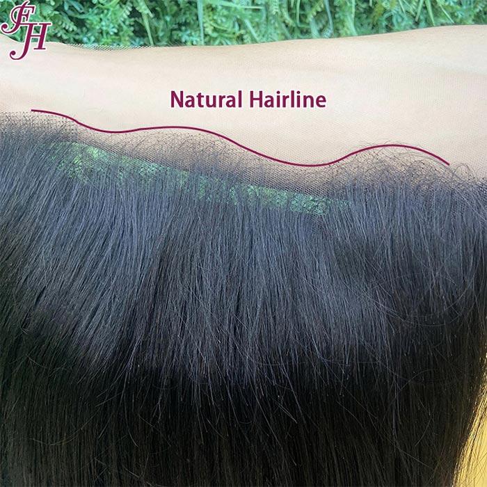 FHTK 13x4 body wave lace frontal raw virgin hair wig