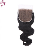 Load image into Gallery viewer, FH HD human hair  5x5 body wave lace closure