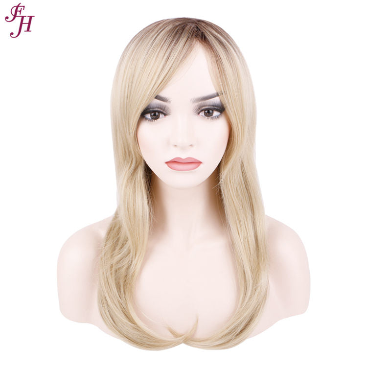 FH factory price high quality P12772 straight synthetic hair wig