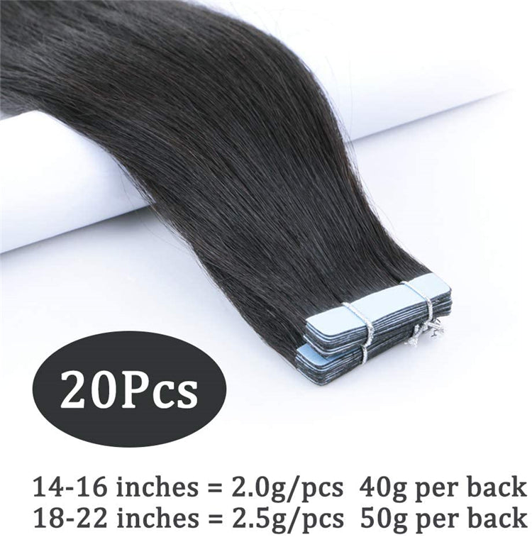 FH hair factory raw virgin human natural black tape hair extensions