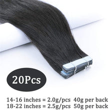 Load image into Gallery viewer, FH hair factory raw virgin human natural black tape hair extensions