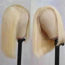 Load image into Gallery viewer, FH wholesale raw unprocessed human hair wig 613 blonde short bob wig
