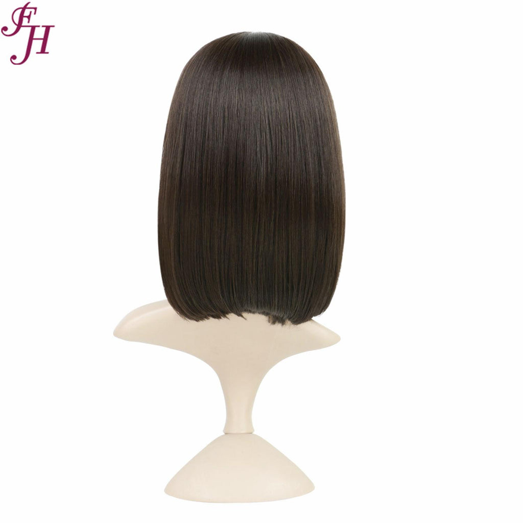 no8✨2PCS 50% OFF✨ FH P13605 middle part brown Lace Closure Synthetic wig