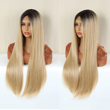 Load image into Gallery viewer, FH P13853 ombre color straight synthetic wig