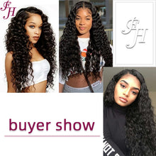 Load image into Gallery viewer, FH factory price black deep wave tape in hair extensions