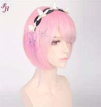 Load image into Gallery viewer, FH factory wholesale cheap P11844 machine made wig synthetic pink hair wig