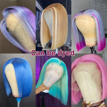 Load image into Gallery viewer, FH wholesale raw unprocessed human hair wig 613 blonde short bob wig