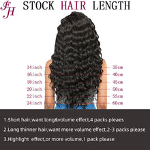 Load image into Gallery viewer, FH factory price black deep wave tape in hair extensions