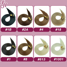 Load image into Gallery viewer, FH wholesale 613 blonde hand-tied weft human hair extensions