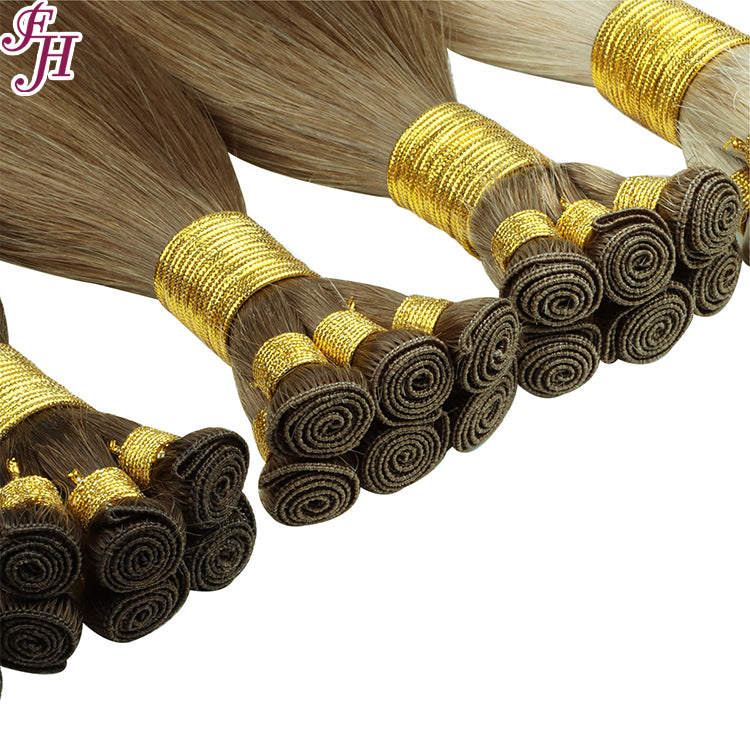 FH wholesale 613 blonde hand-tied weft human hair extensions