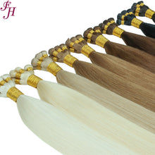 Load image into Gallery viewer, FH wholesale 613 blonde hand-tied weft human hair extensions