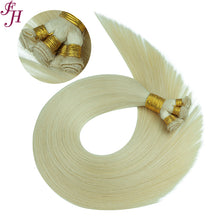 Load image into Gallery viewer, FH wholesale 613 blonde hand-tied weft human hair extensions