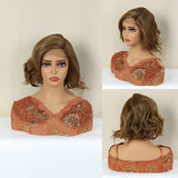 FH P13854 ombre color short wavy T part lace synthetic wig