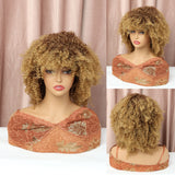 FHGZ P13912 machine made curly hair synthetic wig