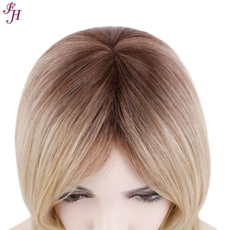 FH factory price high quality P12772 straight synthetic hair wig