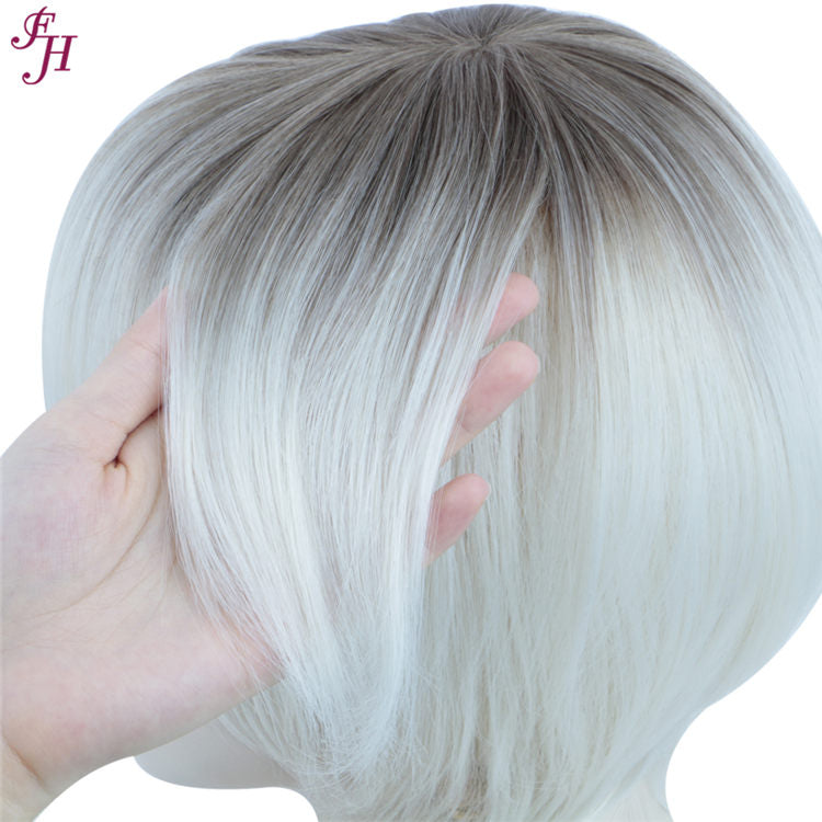 FH high quality wig fashion color short synthetic hair wig