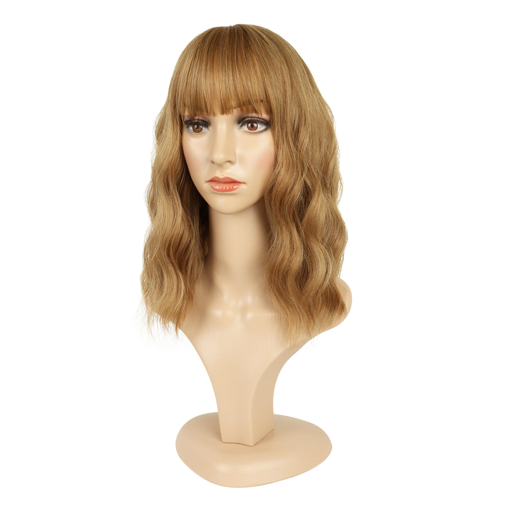 FH P13803 blonde bang wavy synthetic wig