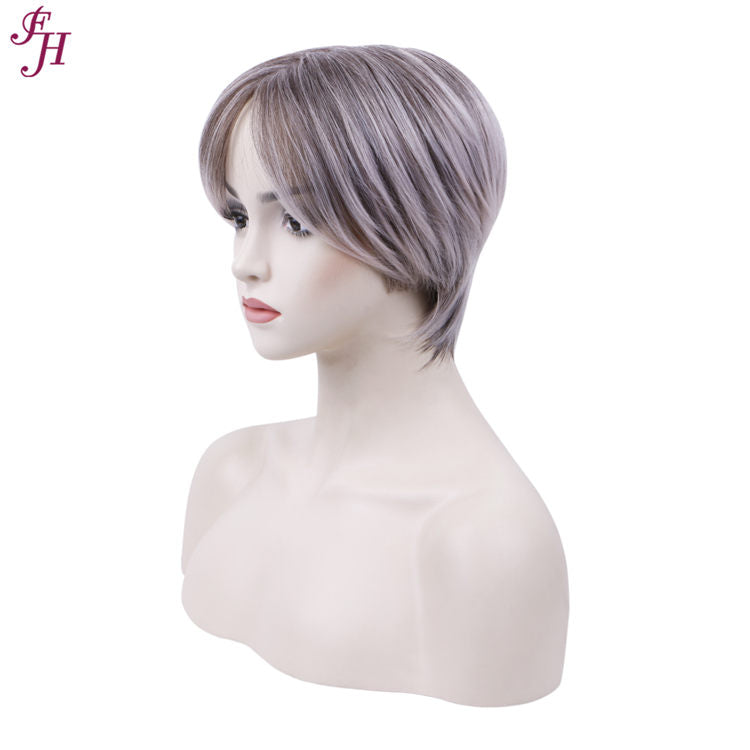 FH wholesale cheap price wig machine made wig short synthetic hair wig