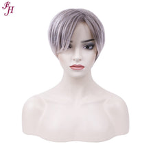 Load image into Gallery viewer, FH wholesale cheap price wig machine made wig short synthetic hair wig