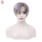 FH wholesale cheap price wig machine made wig short synthetic hair wig