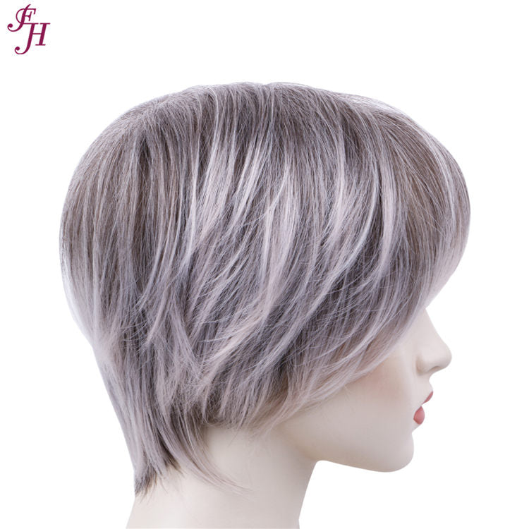 FH wholesale cheap price wig machine made wig short synthetic hair wig