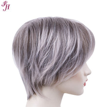 Load image into Gallery viewer, FH wholesale cheap price wig machine made wig short synthetic hair wig