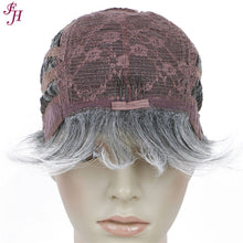 Load image into Gallery viewer, FH factory price wig fashion short silver and gold synthetic hair wig