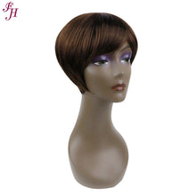 Load image into Gallery viewer, FH wholesale cheap machine made wig short synthetic hair wig