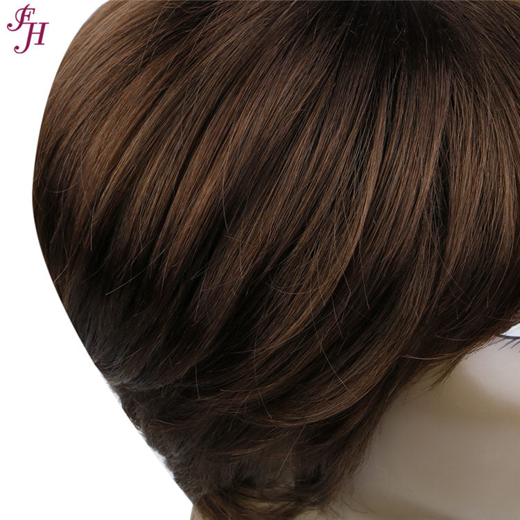 FH wholesale cheap machine made wig short synthetic hair wig