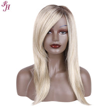 Load image into Gallery viewer, FH wholesale cheap P11543 machine made wig synthetic blond hair wig