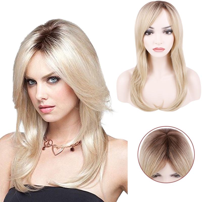 FH factory price high quality P12772 straight synthetic hair wig