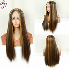 Load image into Gallery viewer, FH P13829 T part lace closure highlight synthetic wig