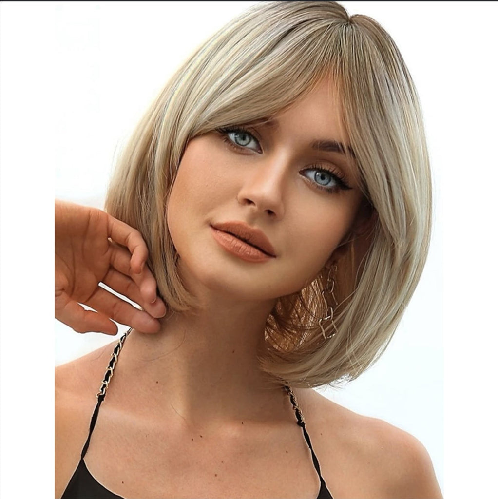 no37 ✨2PCS 50% OFF✨ FH P14005 highlight color short Bob wig synthetic wig