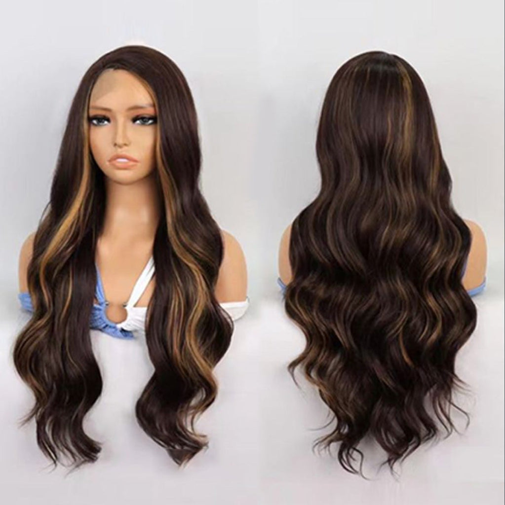 no16 ✨2PCS 50% OFF✨ FH P14204 highlight side part long wavy synthetic wig