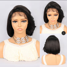 Load image into Gallery viewer, ✨2PCS 50% OFF✨ FH P14284 lace front short black bob synthetic wig