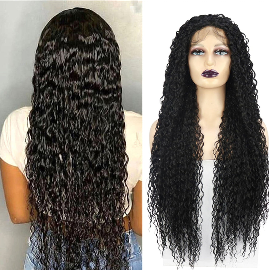 ✨2PCS 50% OFF✨ FH P14290 natural black long curly synthetic wig