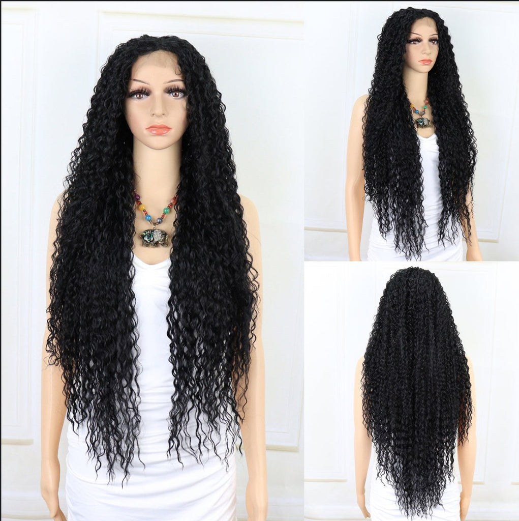 ✨2PCS 50% OFF✨ FH P14290 natural black long curly synthetic wig