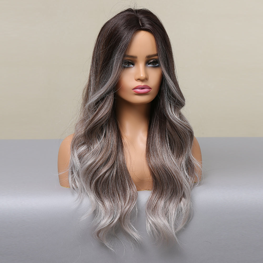 no41 ✨2PCS 50% OFF✨ FH P14340 ombre brown color synthetic wig