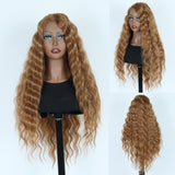 FHGZ P13933 long wavy colored lace wig synthetic wig