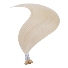 Load image into Gallery viewer, FH wholesale platinum blonde human hair i tip hair extensions